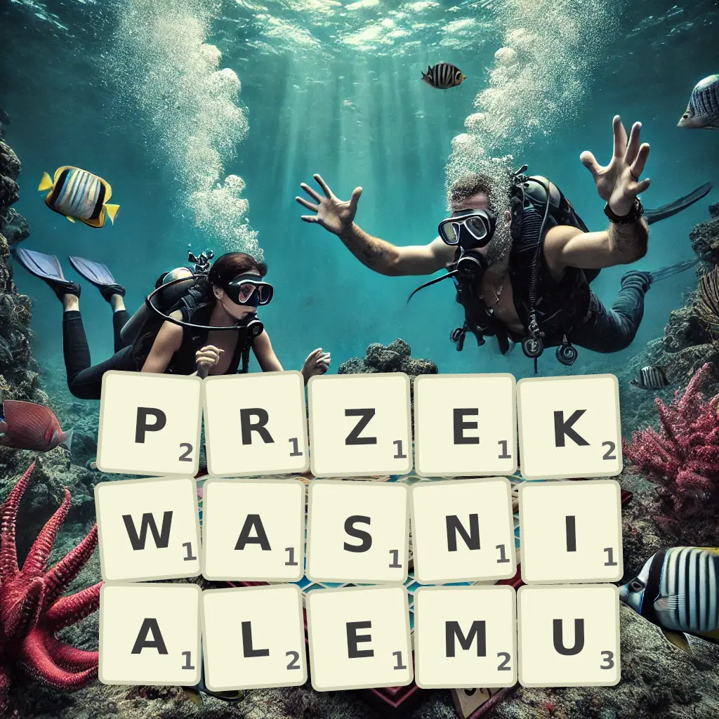 Słowa z liter PRZEKWAŚNIAŁEMU