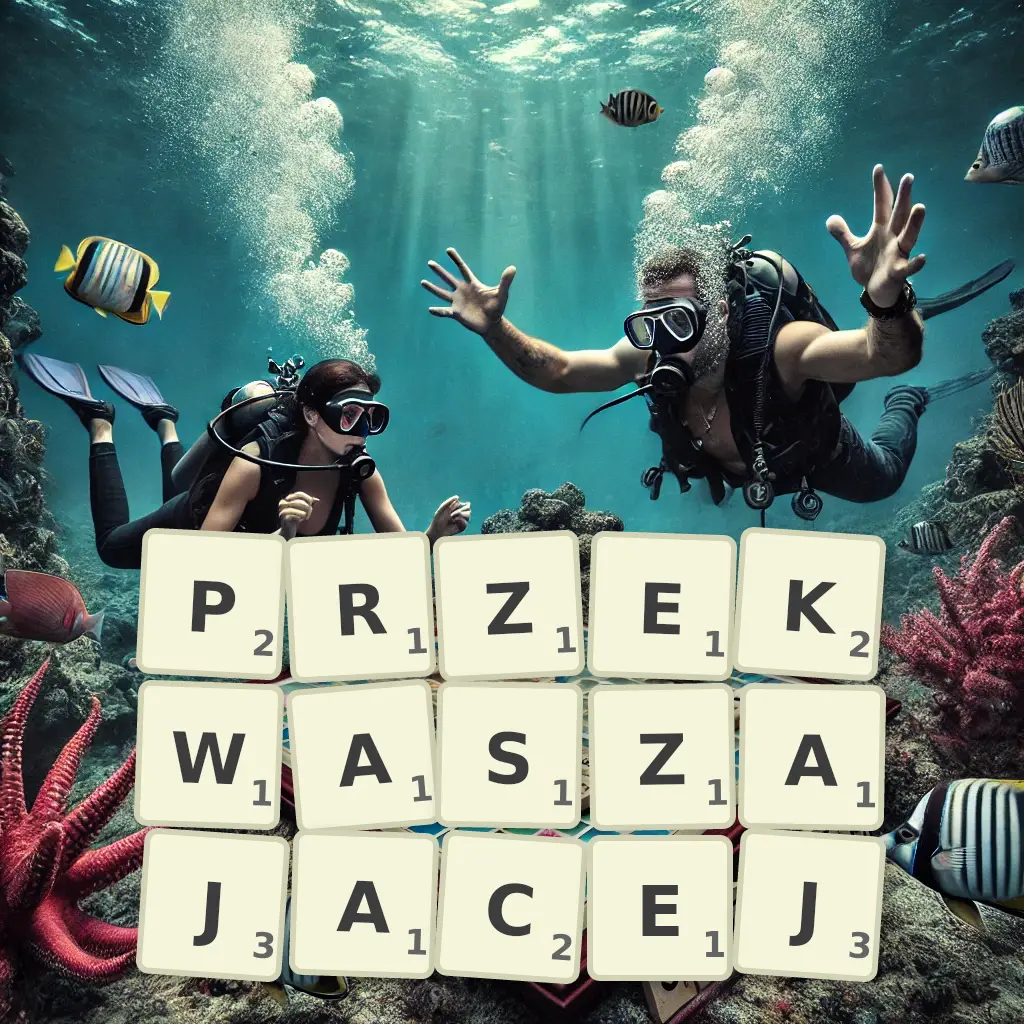 Słowa z liter PRZEKWASZAJĄCEJ