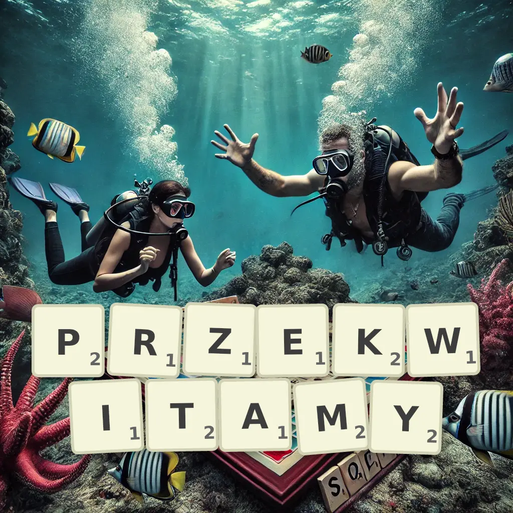 Słowa z liter PRZEKWITAMY