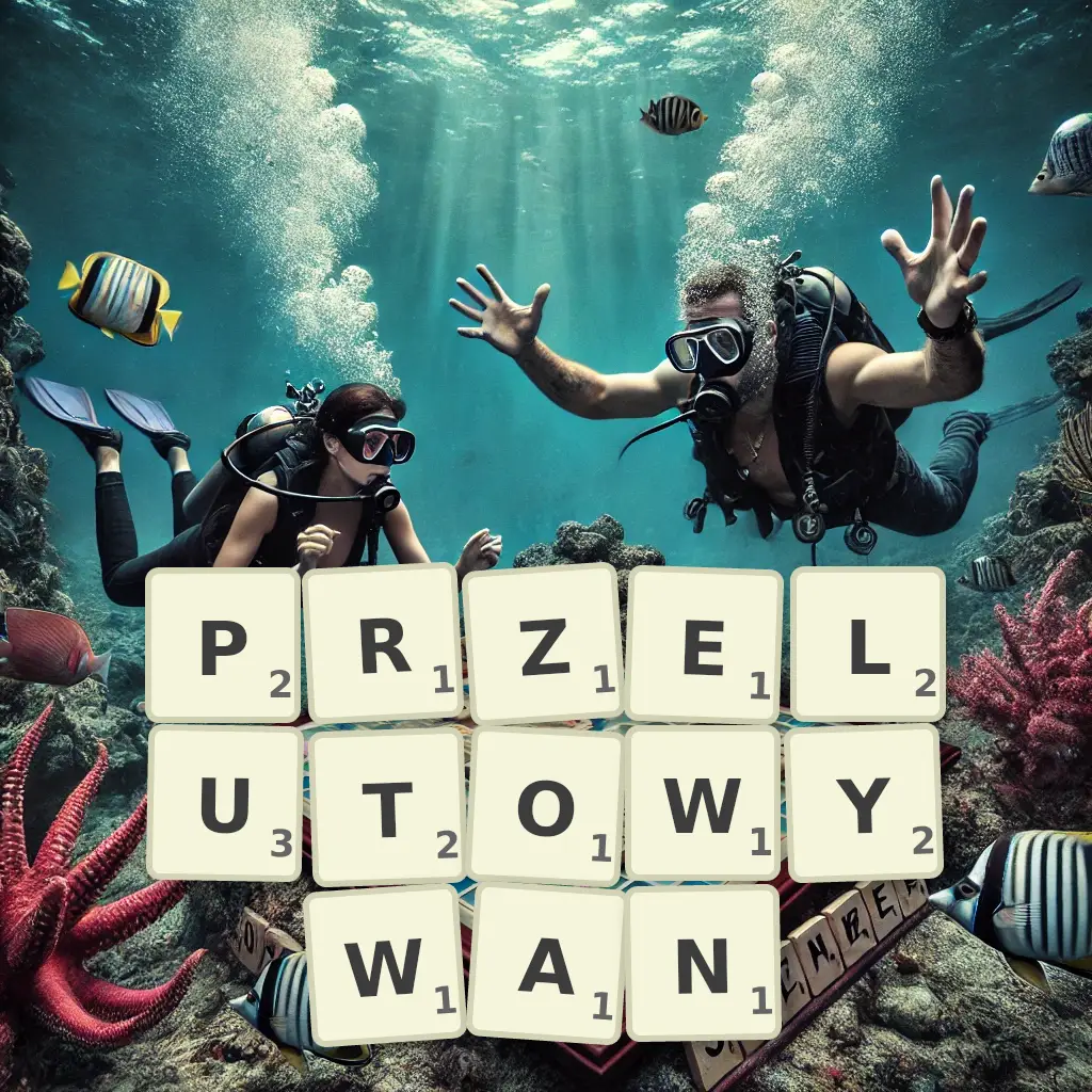 Słowa z liter PRZELUTOWYWAŃ