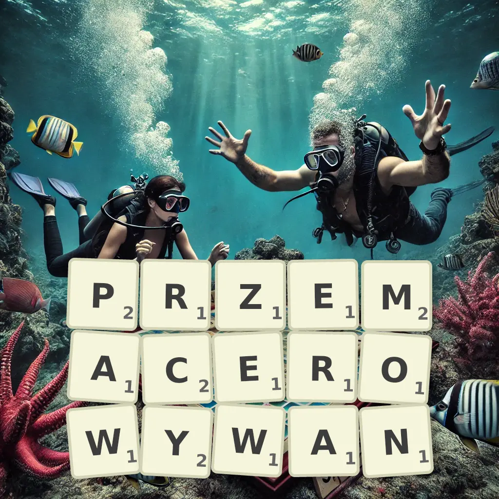 Słowa z liter PRZEMACEROWYWAŃ