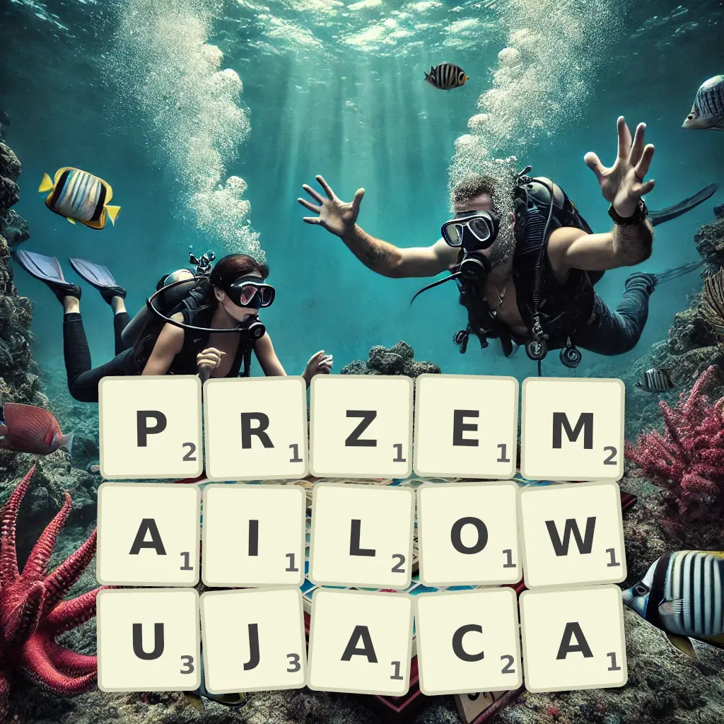 Słowa z liter PRZEMAILOWUJĄCĄ
