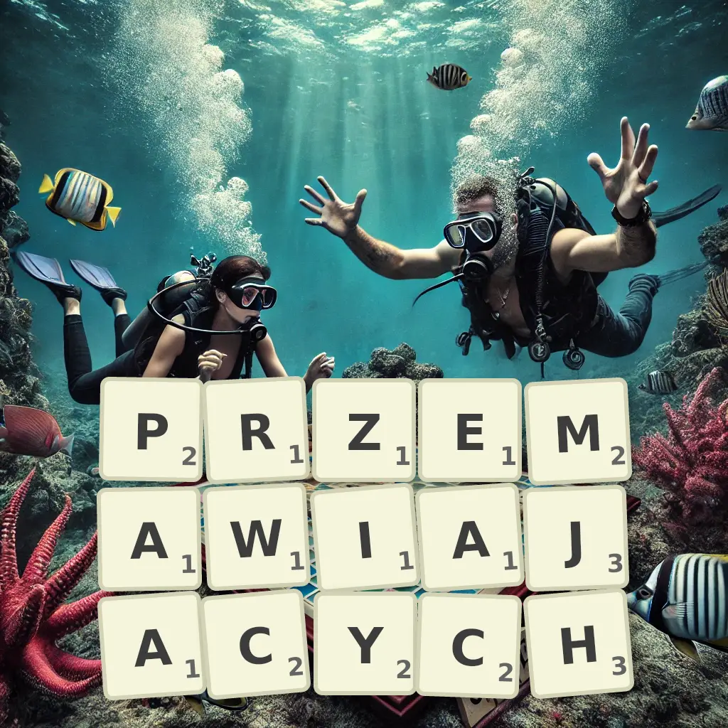Lista słów z liter PRZEMAWIAJĄCYCH Słowa z liter PRZEMAWIAJĄCYCH