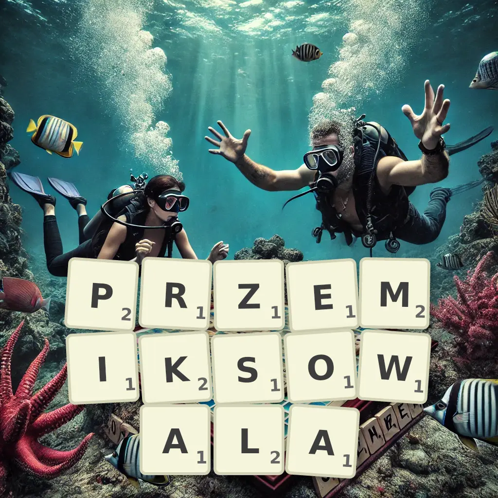 Słowa z liter PRZEMIKSOWAŁA