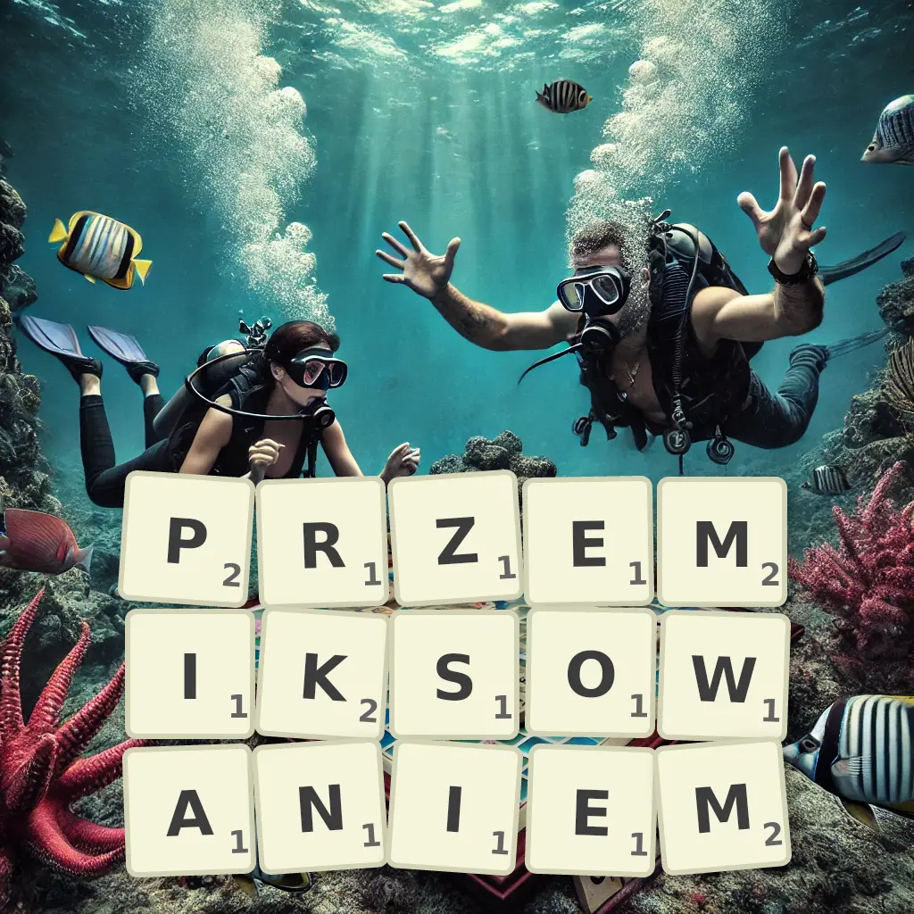 Lista słów z liter PRZEMIKSOWANIEM Słowa z liter PRZEMIKSOWANIEM