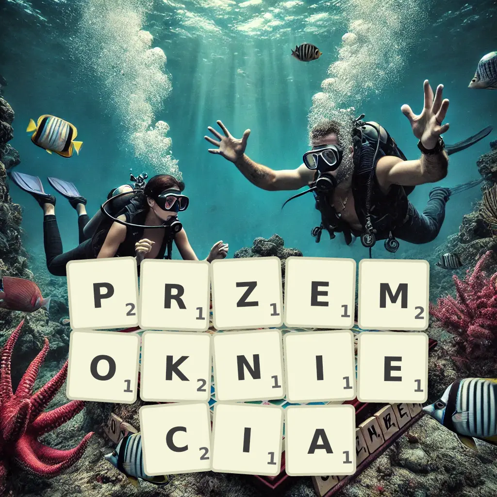 Słowa z liter PRZEMOKNIĘCIA