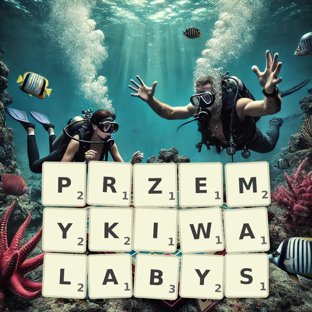 Słowa z liter PRZEMYKIWAŁABYŚ