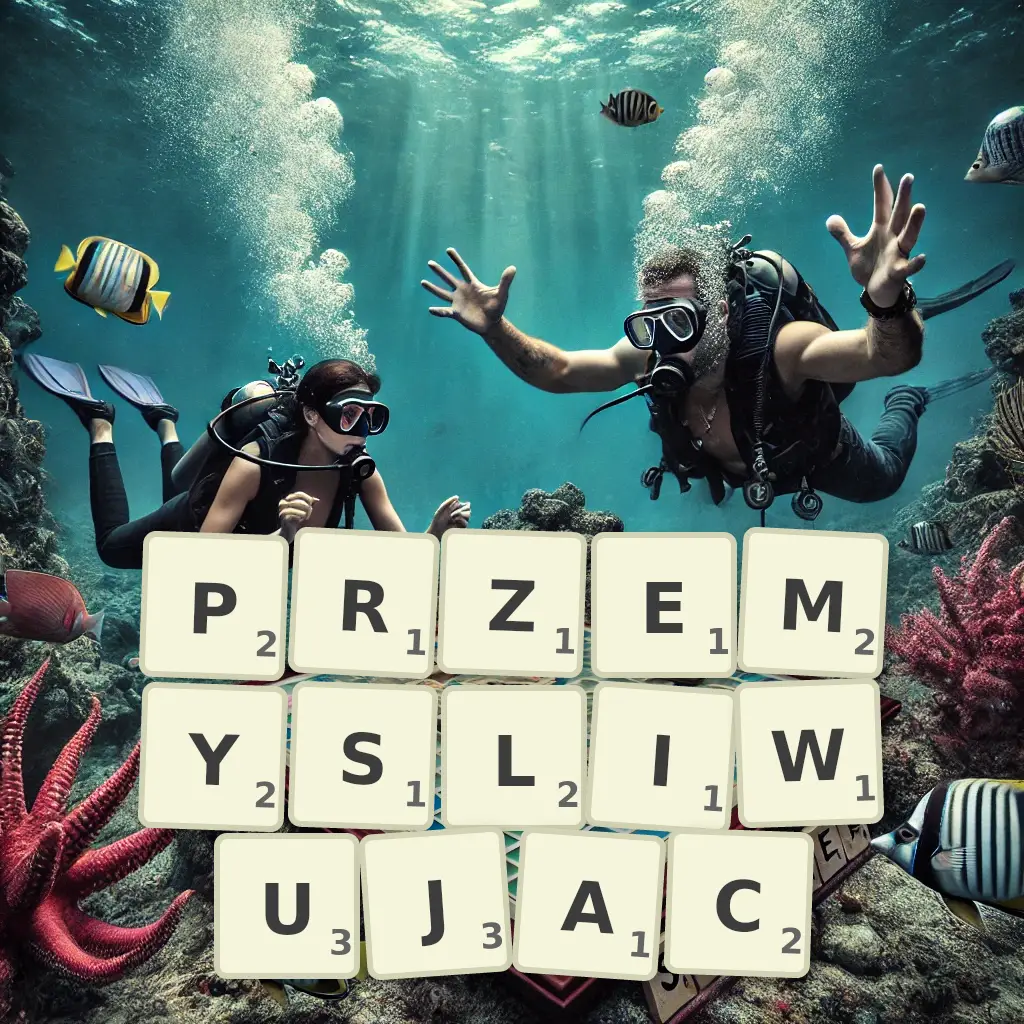 Słowa z liter PRZEMYŚLIWUJĄC