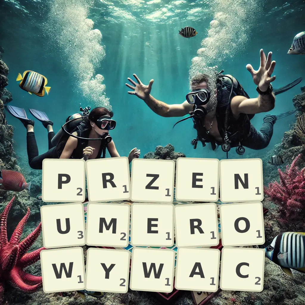 Słowa z liter PRZENUMEROWYWAĆ
