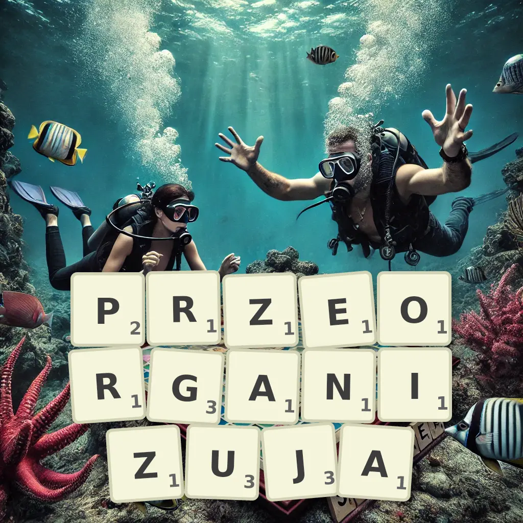 Lista słów z liter PRZEORGANIZUJĄ Słowa z liter PRZEORGANIZUJĄ