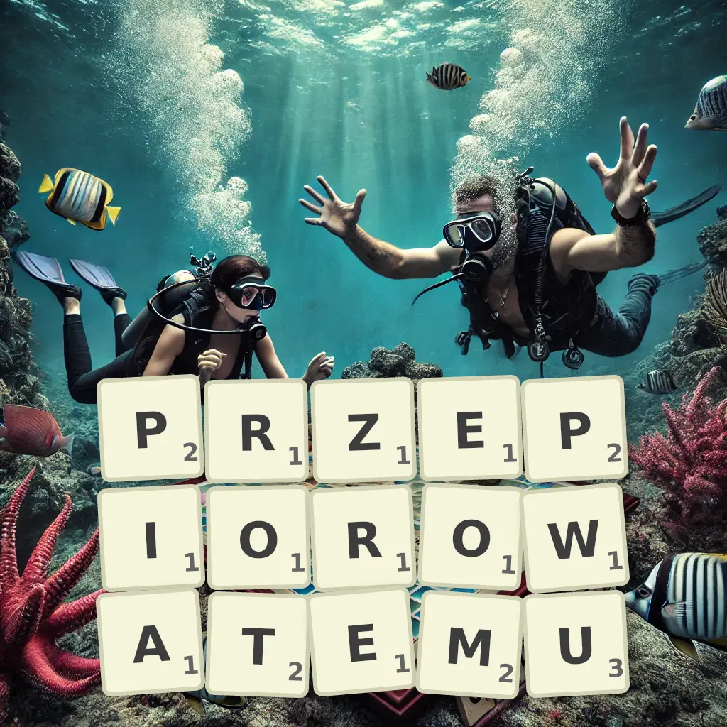 Słowa z liter PRZEPIÓROWATEMU
