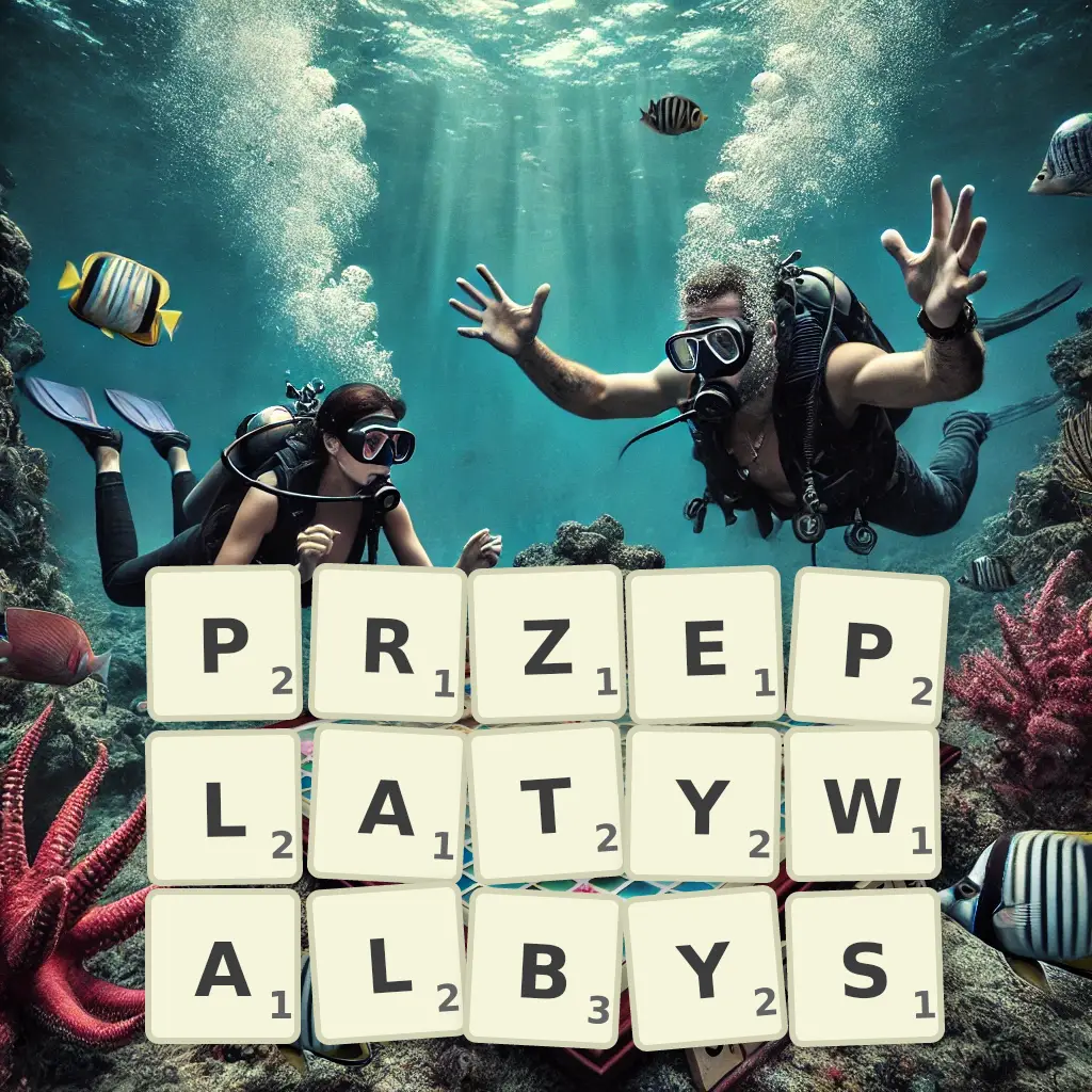 Słowa z liter PRZEPLATYWAŁBYŚ