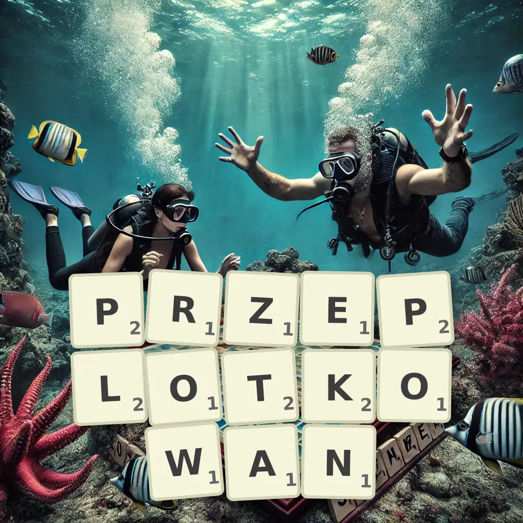 Słowa z liter PRZEPLOTKOWAŃ