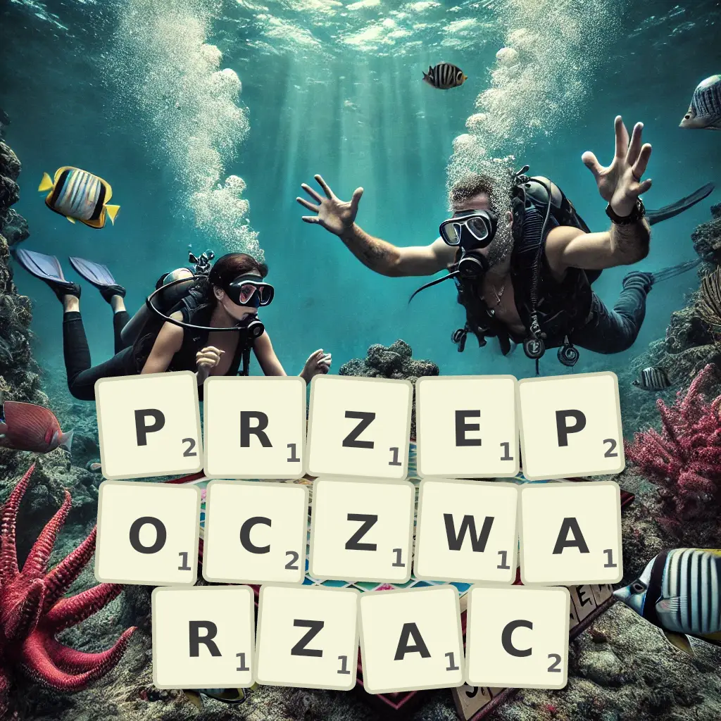 Słowa z liter PRZEPOCZWARZAĆ