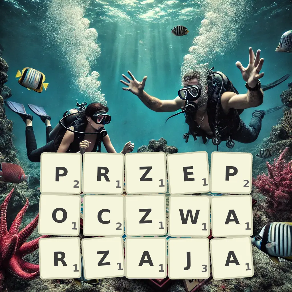 Słowa z liter PRZEPOCZWARZAJĄ