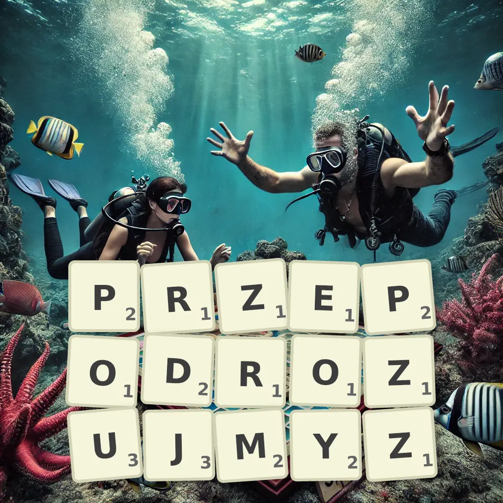 Słowa z liter PRZEPODRÓŻUJMYŻ