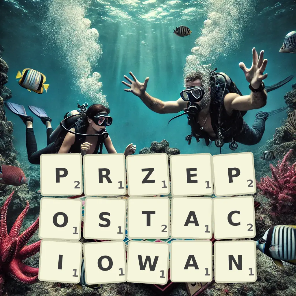 Słowa z liter PRZEPOSTACIOWAŃ