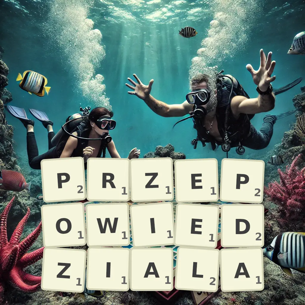 Słowa z liter PRZEPOWIEDZIAŁA
