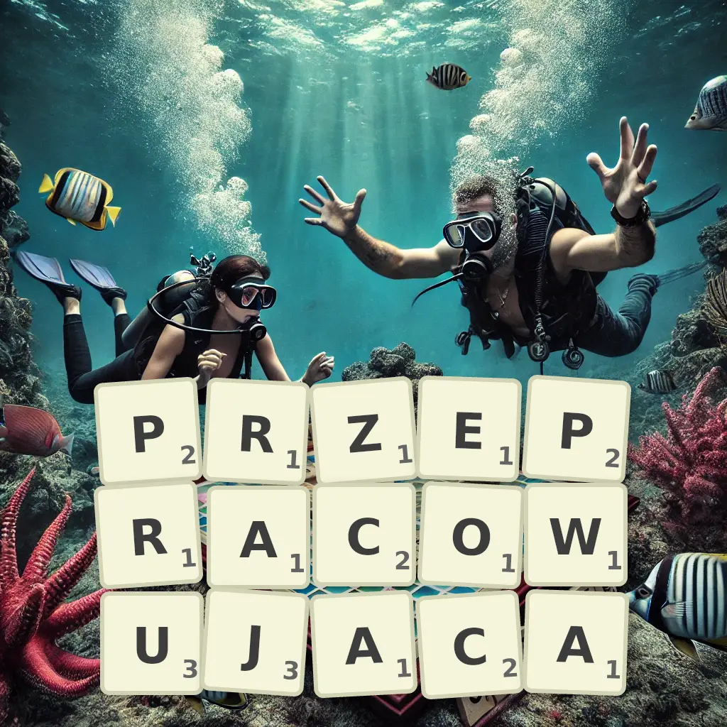 Słowa z liter PRZEPRACOWUJĄCĄ