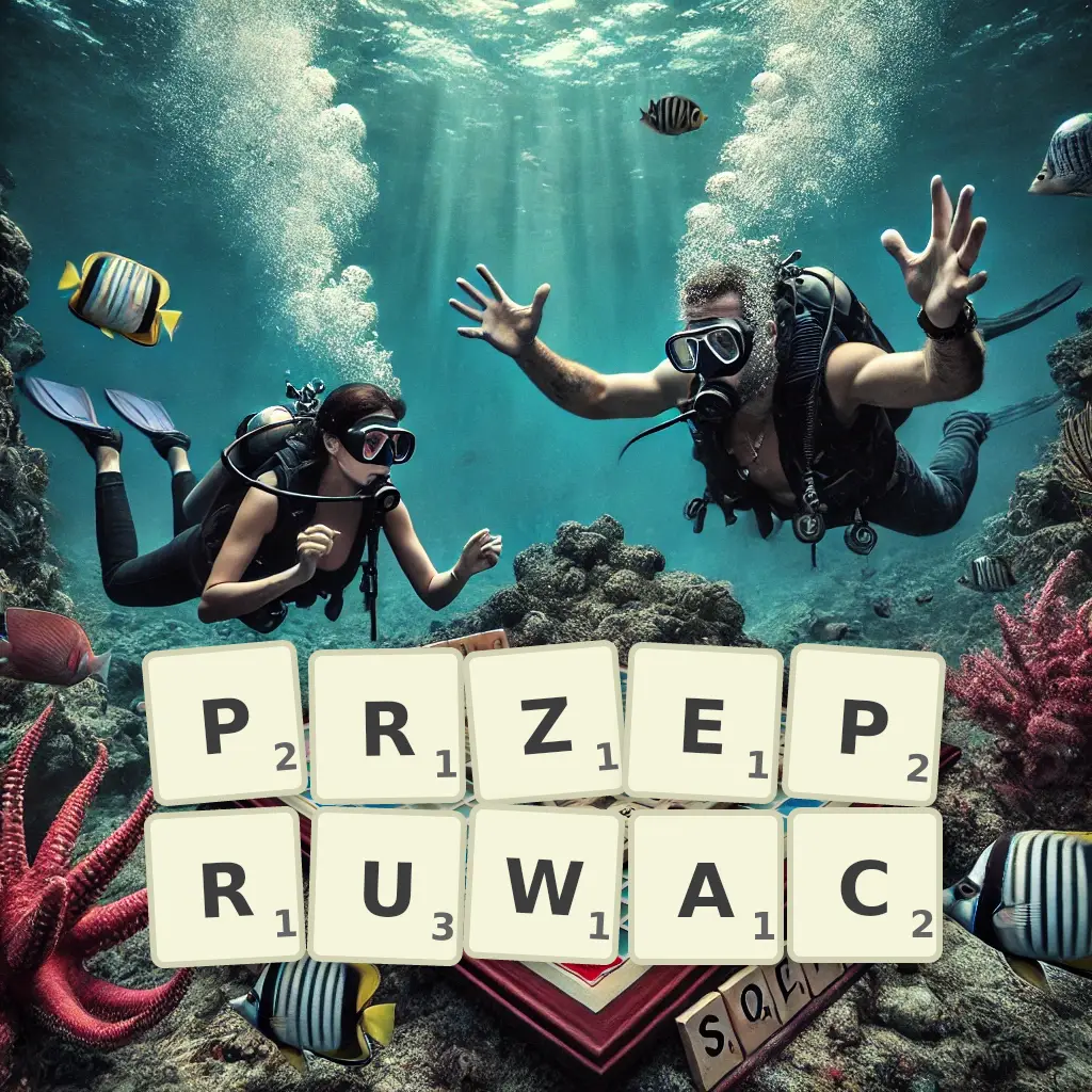 Słowa z liter PRZEPRUWAĆ