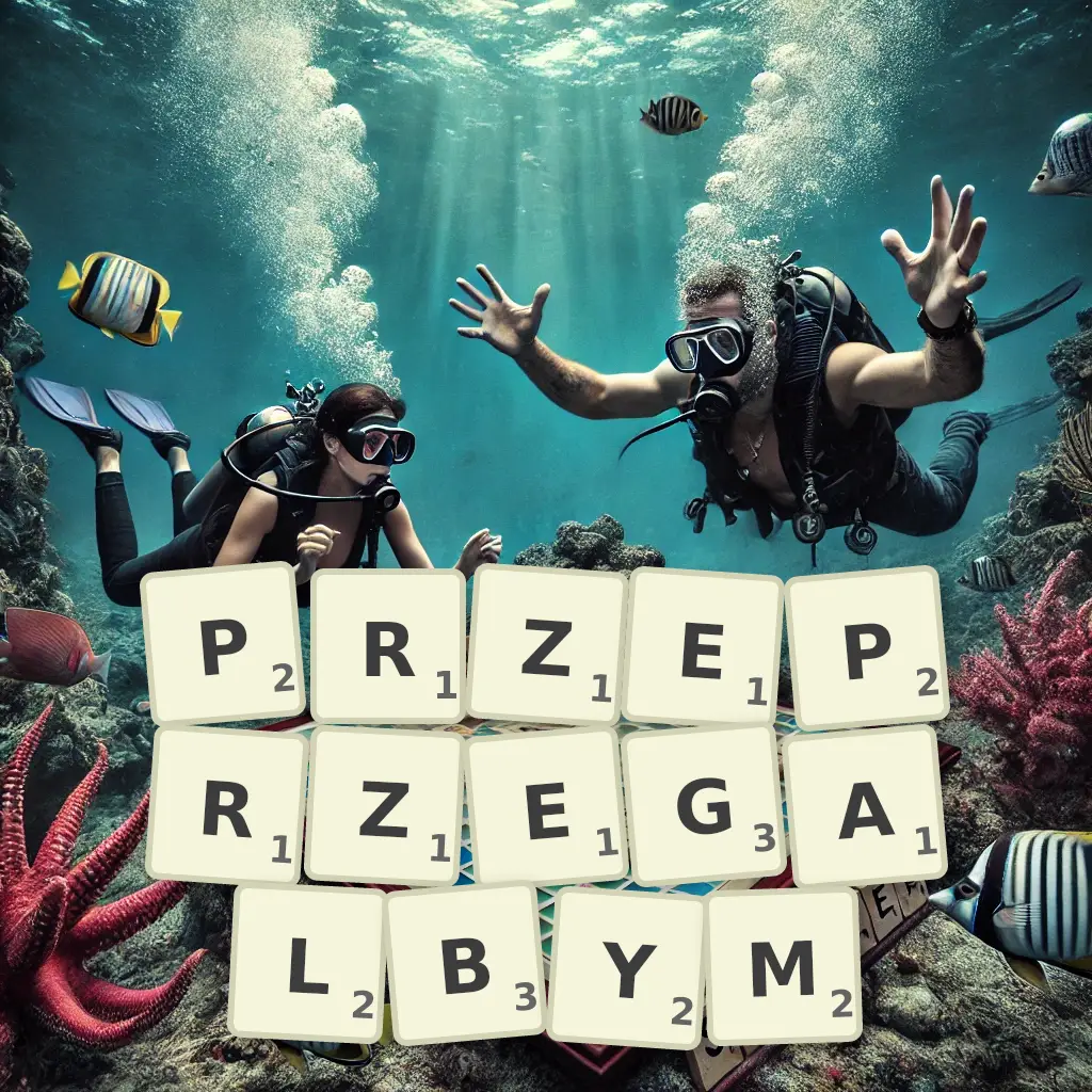 Słowa z liter PRZEPRZĘGAŁBYM