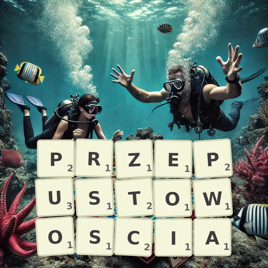 Słowa z liter PRZEPUSTOWOŚCIĄ