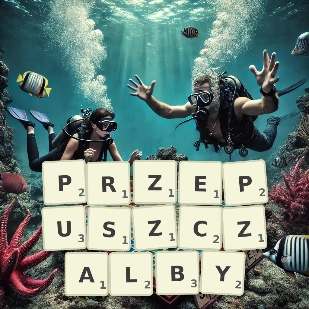 Słowa z liter PRZEPUSZCZAŁBY