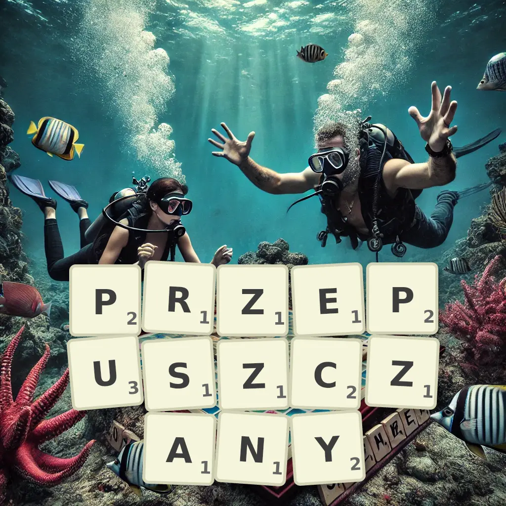 Słowa z liter PRZEPUSZCZANY