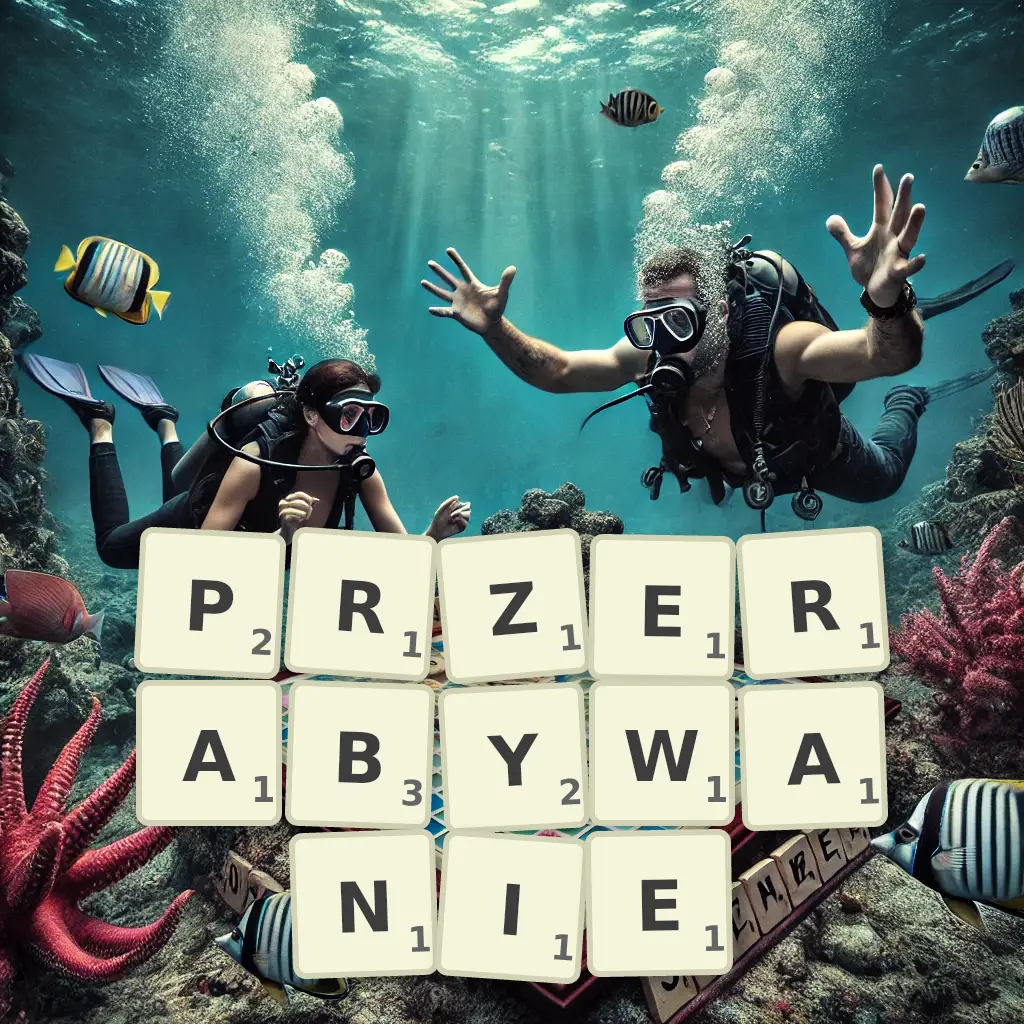Słowa z liter PRZERĄBYWANIE