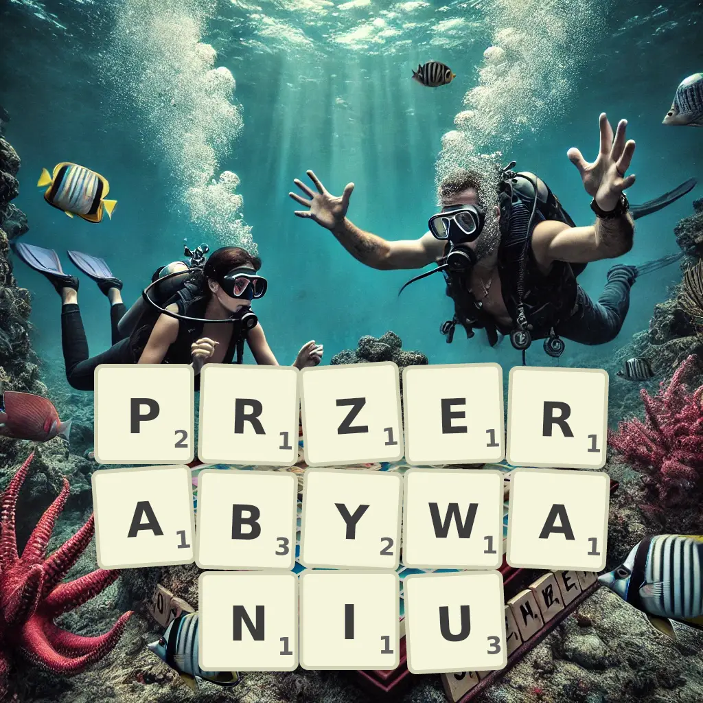 Słowa z liter PRZERĄBYWANIU