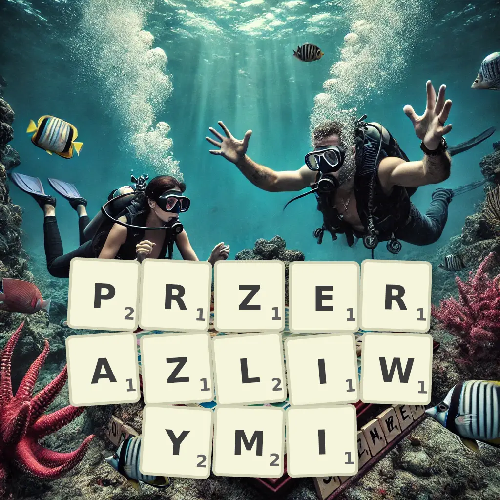 Słowa z liter PRZERAŹLIWYMI
