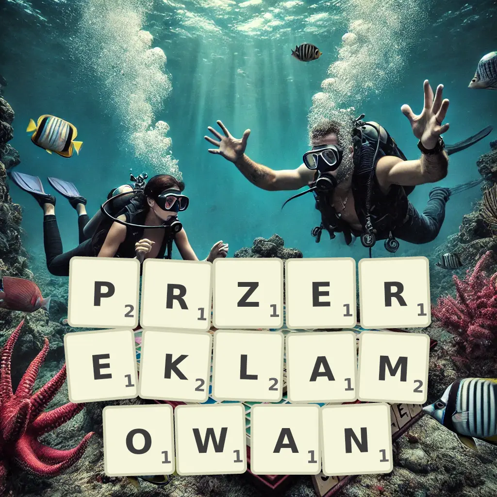 Słowa z liter PRZEREKLAMOWAŃ