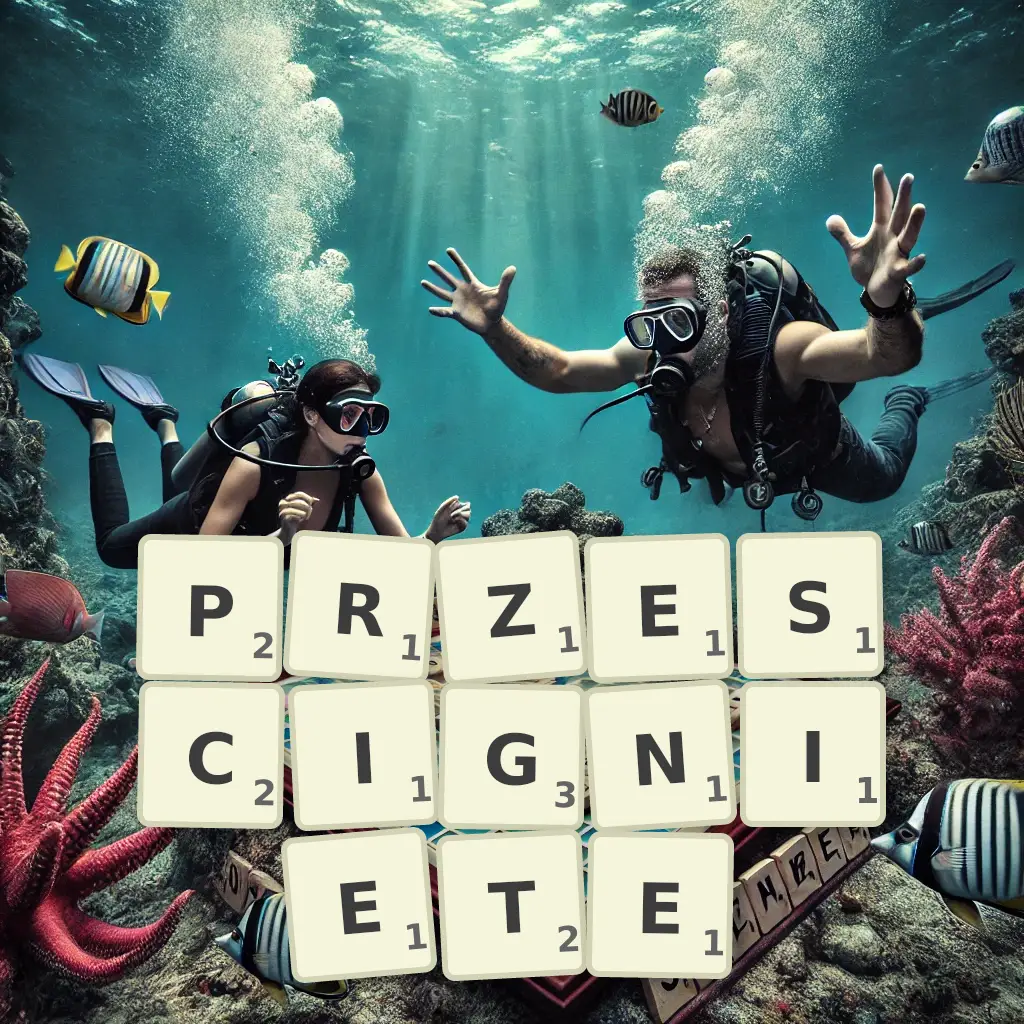 Słowa z liter PRZEŚCIGNIĘTE