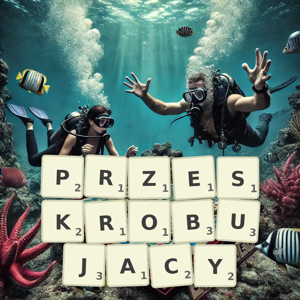 Słowa z liter PRZESKROBUJĄCY
