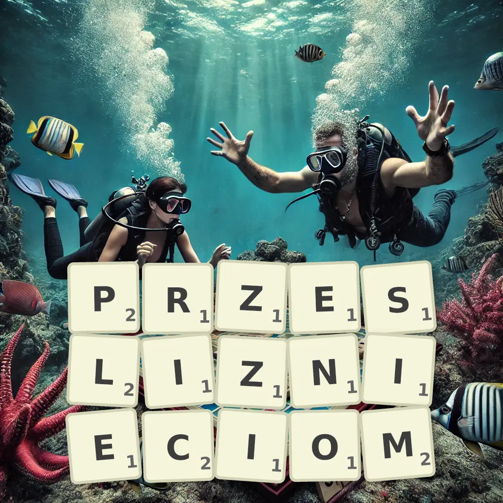 Słowa z liter PRZEŚLIŹNIĘCIOM