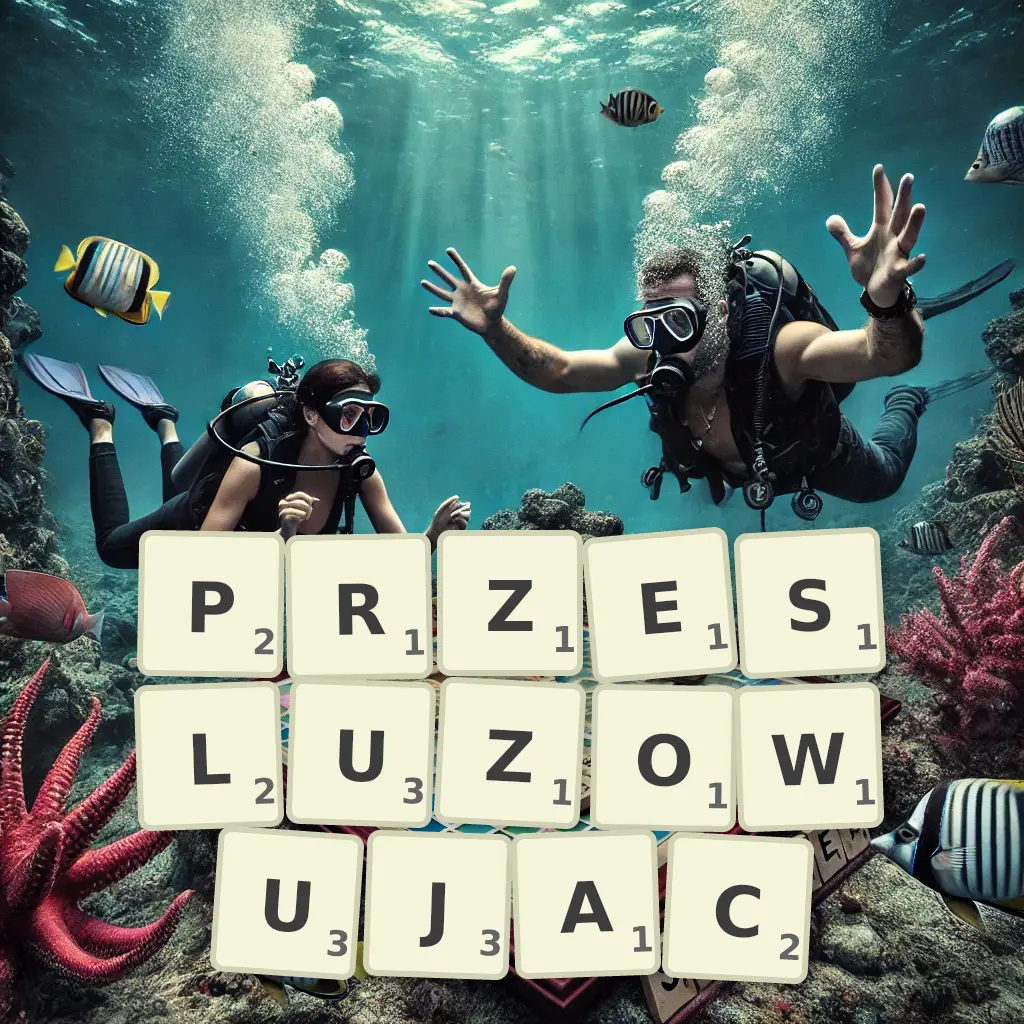 Słowa z liter PRZEŚLUZOWUJĄC