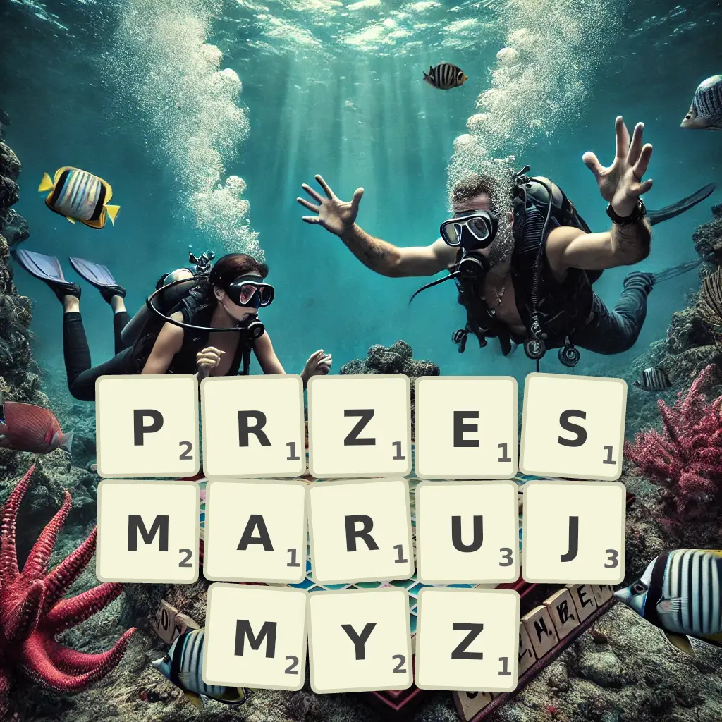 Słowa z liter PRZESMARUJMYŻ