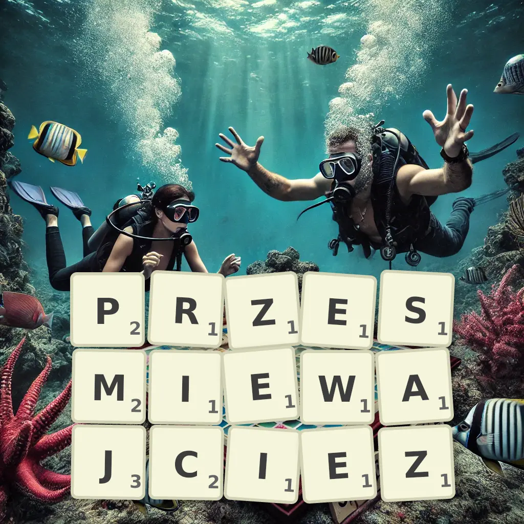 Słowa z liter PRZEŚMIEWAJCIEŻ