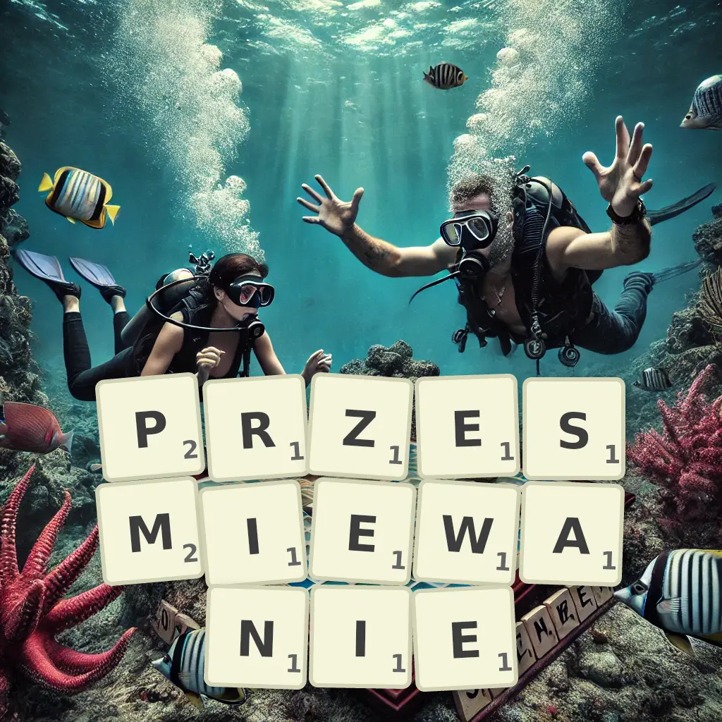 Słowa z liter PRZEŚMIEWANIE
