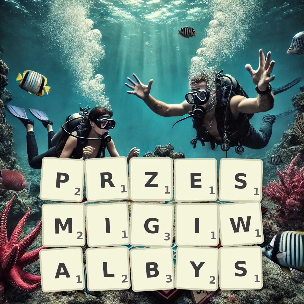 Słowa z liter PRZEŚMIGIWAŁBYŚ