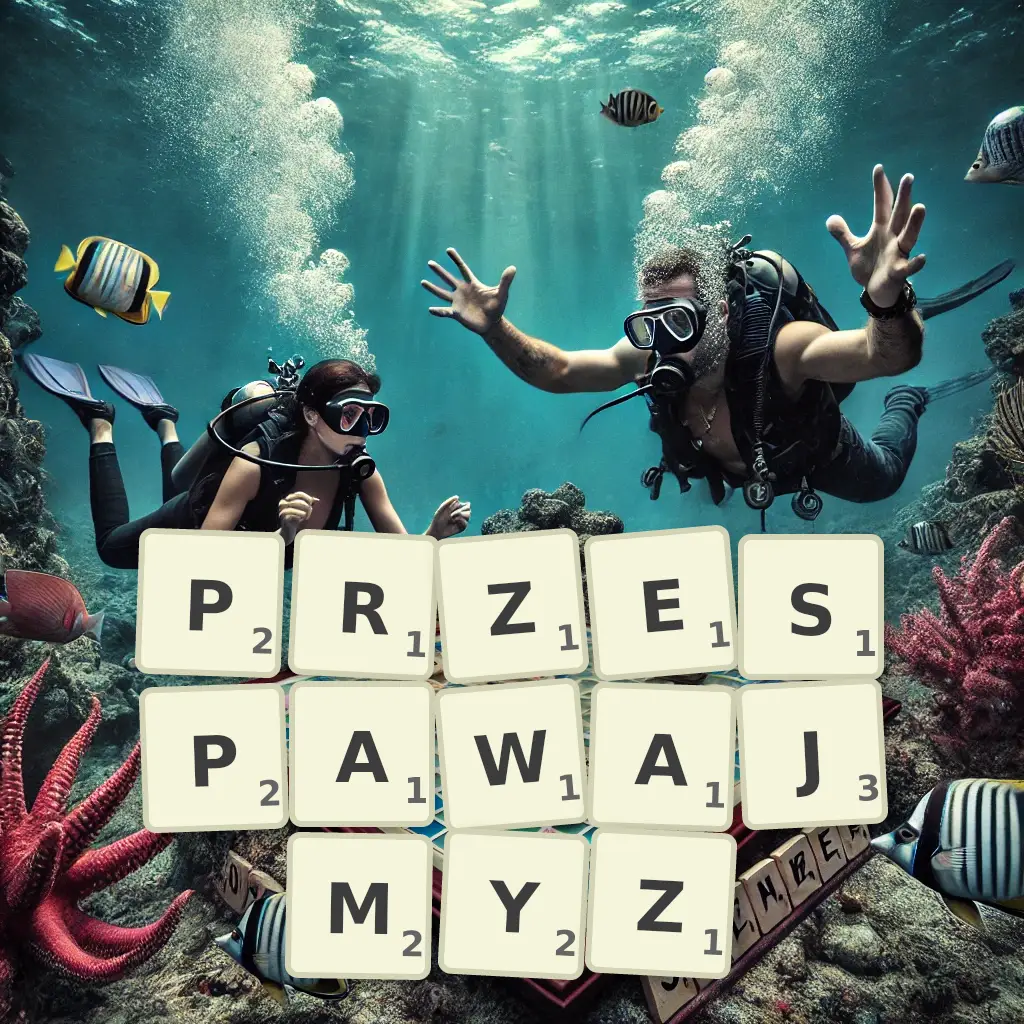 Słowa z liter PRZESPAWAJMYŻ