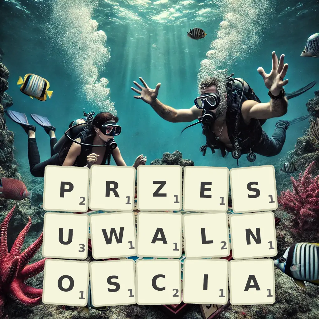 Słowa z liter PRZESUWALNOŚCIĄ
