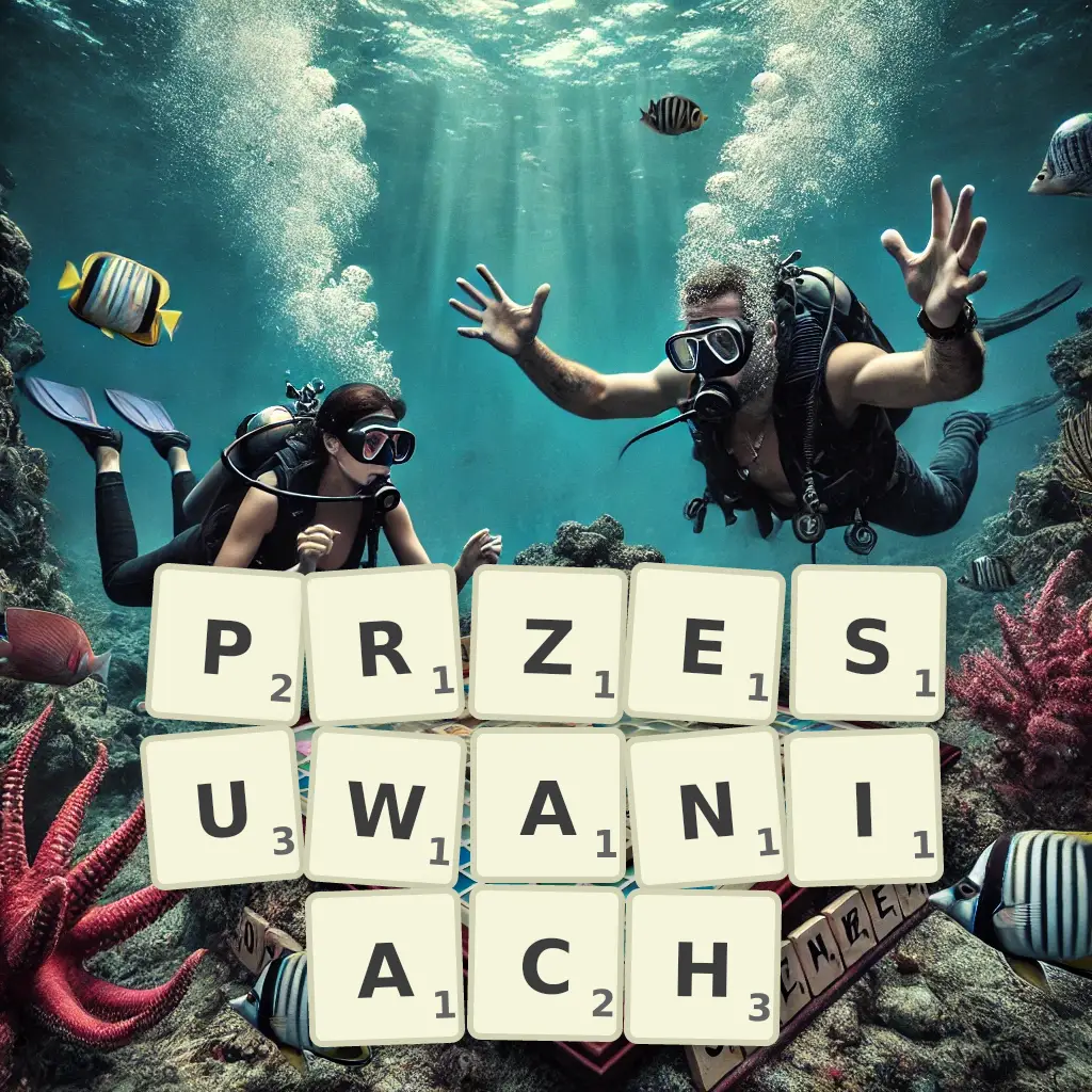 Słowa z liter PRZESUWANIACH