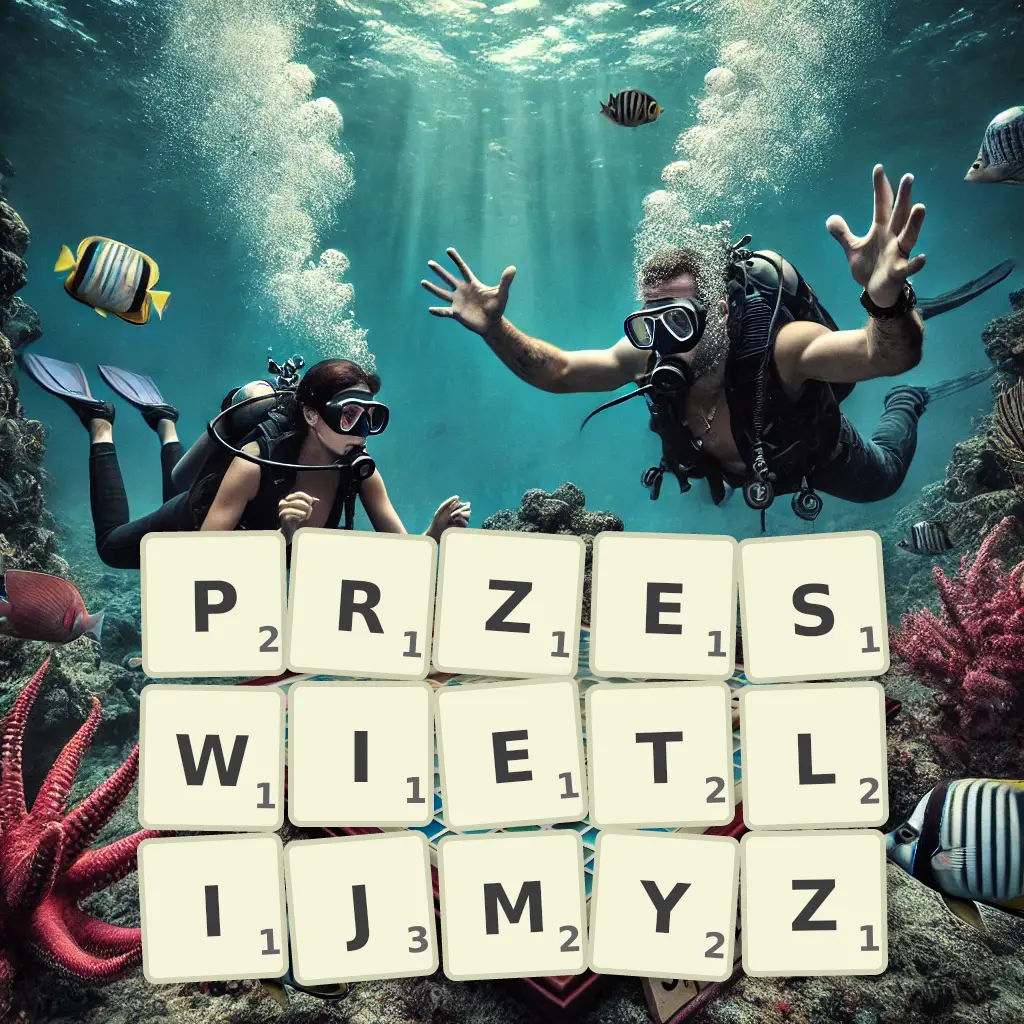 Słowa z liter PRZEŚWIETLIJMYŻ