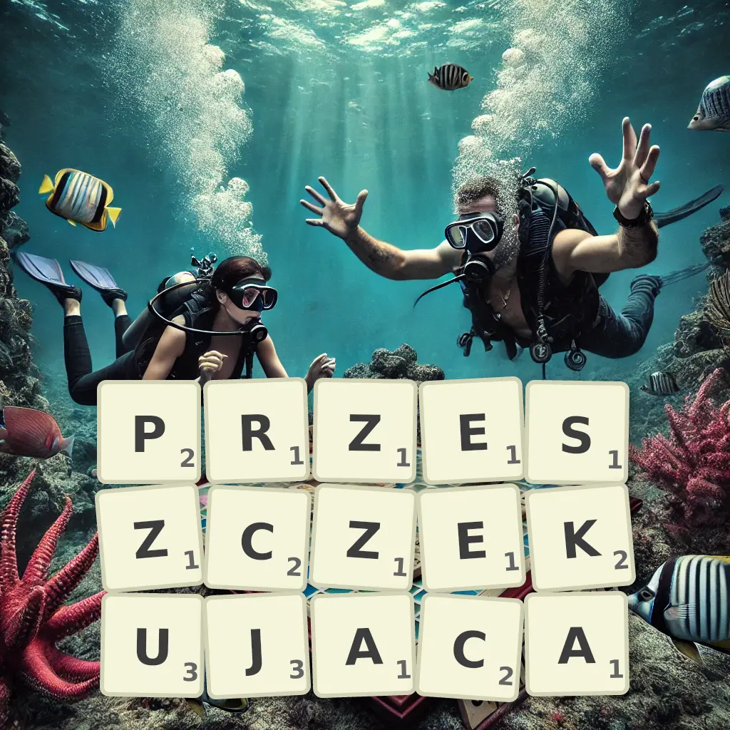 Słowa z liter PRZESZCZEKUJĄCĄ
