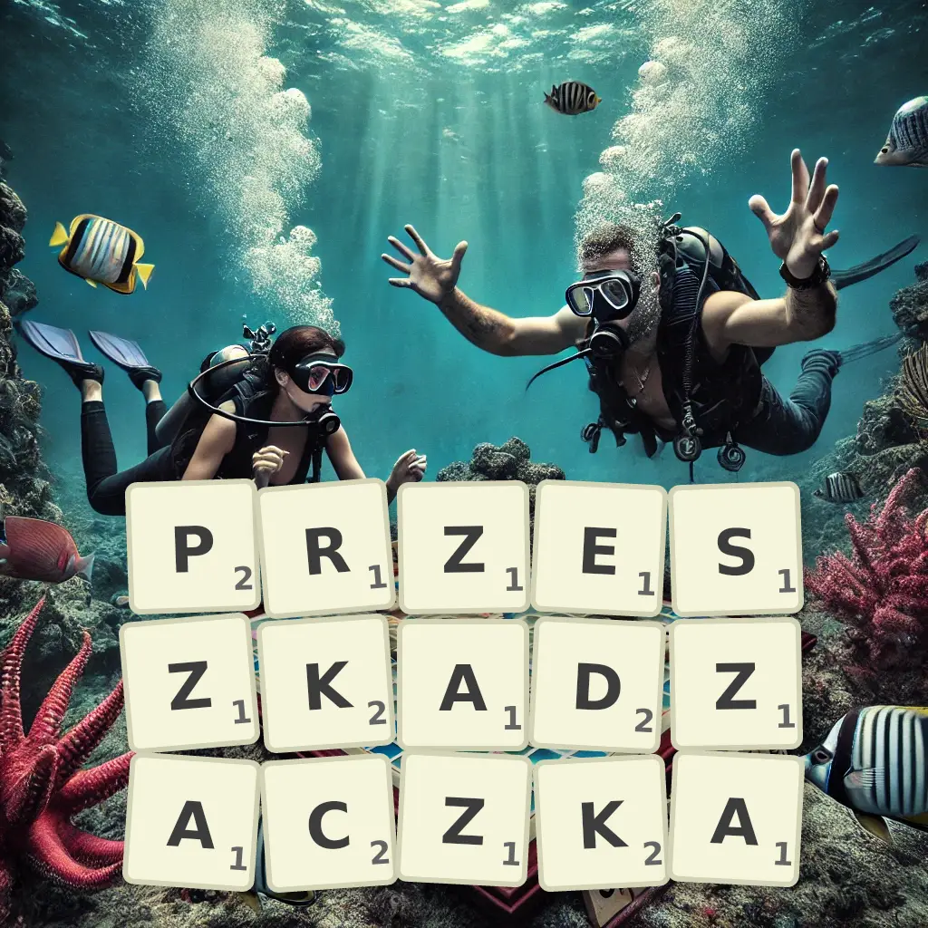 Słowa z liter PRZESZKADZACZKĄ