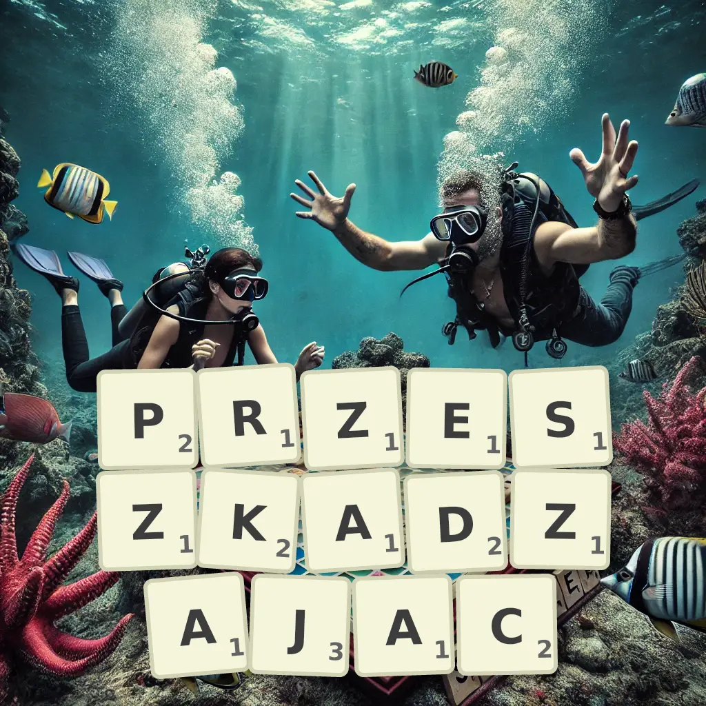 Słowa z liter PRZESZKADZAJĄC