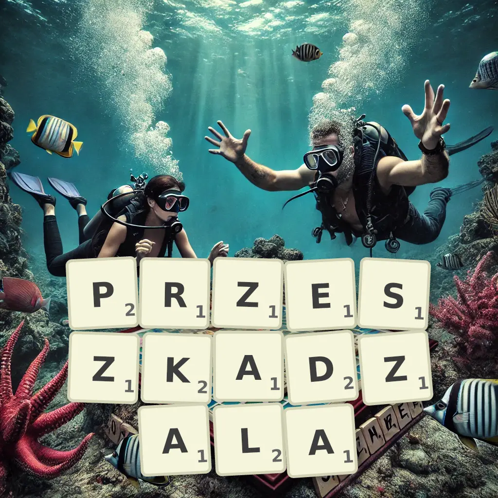 Słowa z liter PRZESZKADZAŁA