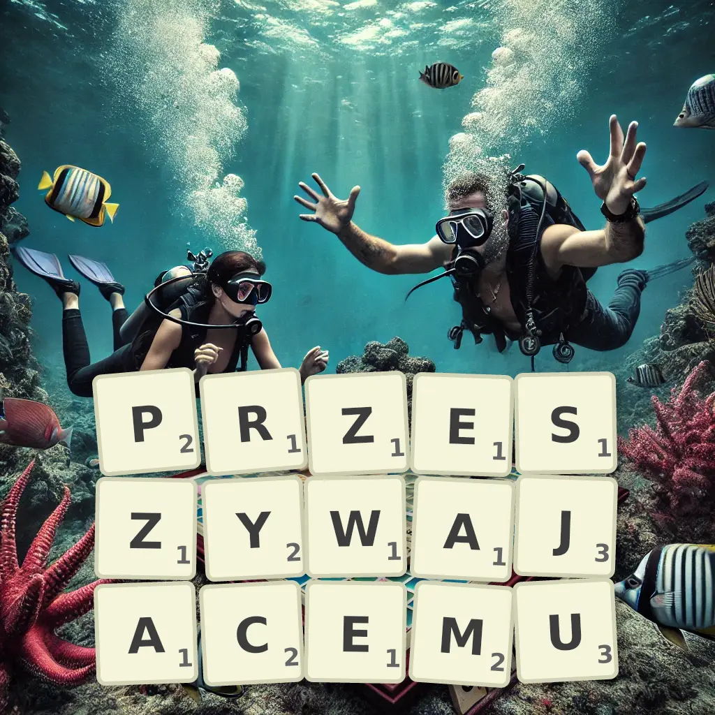 Słowa z liter PRZESZYWAJĄCEMU