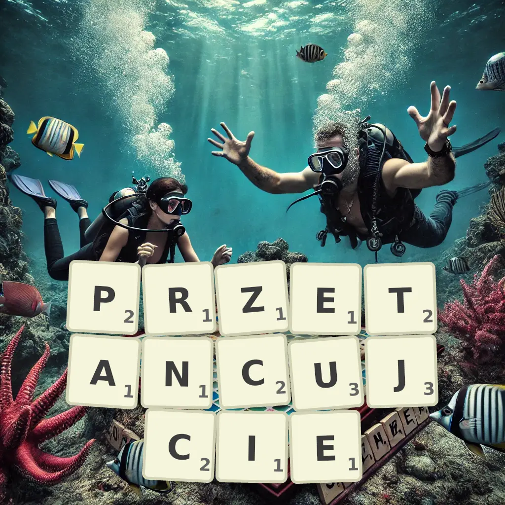 Słowa z liter PRZETAŃCUJCIE